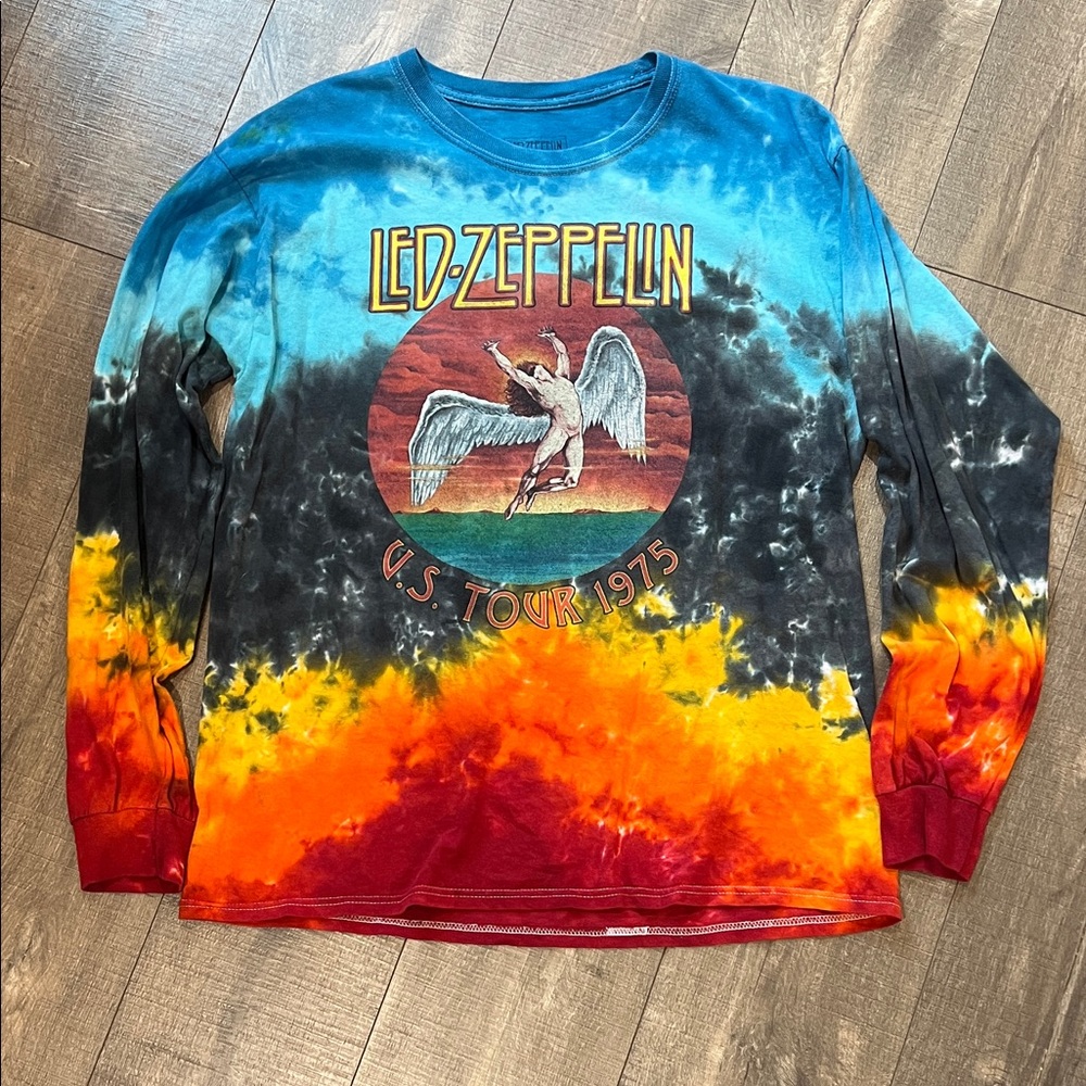 Led Zeppelin Tie-Dye Long Sleeve Shirt